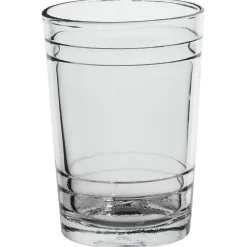 Verre transparent à spirale x6