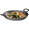 Wok fonte emaillé 2 poignées