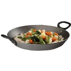 Wok fonte emaillé 2 poignées